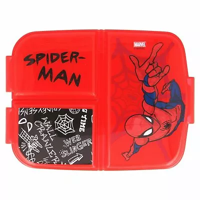 £12.79 • Buy Marvel Spiderman Kids Character 3 Compartment Sandwich Lunch Box Licenced Item