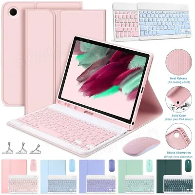 For Samsung Galaxy Tab A8 A7 S6 Lite S9FE S8 S7 Tablet Keyboard Mouse Case Cover • £12.99