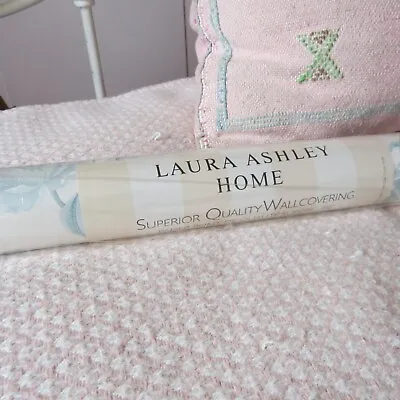 Laura Ashley Summer Palace Off White/Duck Egg Wallpaper Batch: W090737 -A/2 • £30