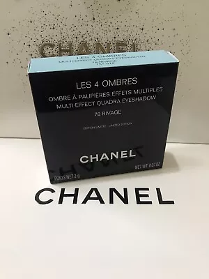 Chanel Les 4 Ombres 78 Rivage Multi-Effect Quadra Eyeshadow. New Unopened • £80