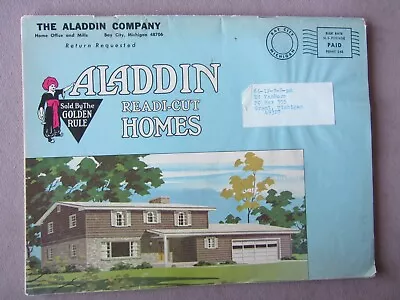 1966 Aladdin Readi-Cut 55 Homes Catalog Mid Century MCM Manufactured House Color • $30
