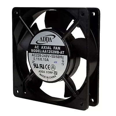 Adda AA1252MB-AT 230V Mains Axial Fan Ball Bearing 120 X 120 X 25mm • £16.80