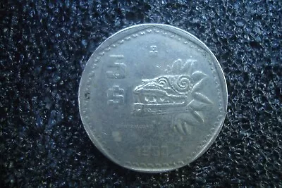 MEXICO $5 PESOS Vintage 1980 Mexican / Aztec Quetzalcoatl God Coin • $2.20