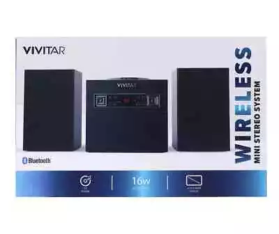 Vivitar Compact Mini Bluetooth CD Shelf System USB LCD Wireless • $29.99