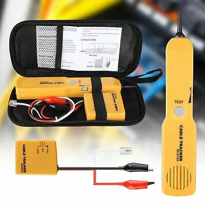 Network Cable Tracker Tester RJ11 Line Finder Toner Electric Wire Tracer Pouch • $15.75