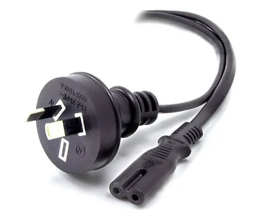 $12.95 • Buy ALOGIC 2M Power Cable AU 2 Pin Mains Plug To IEC C7 Male To Female