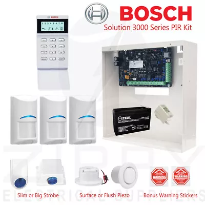 Bosch 3000 Series (16 Zone) Alarm Kit + Keypad 3x Blueline Gen2 PIRS + More • $460