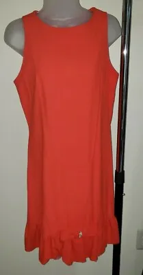 $15.20 • Buy Vintage Vicky Vaughn Junior Retro Orange/red 60's Dress Sz 13 Great W/gogo Boots