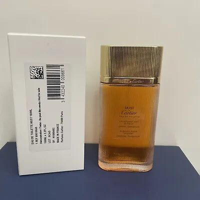 MUST DE CARTIER  Eau De Toilette Women Spray 3.3 Fl.oz As Shown • $69