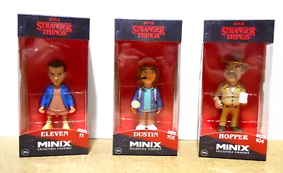 Stranger Things MINIX Mego Collectible Figurine Set LOT Hopper Eleven Dustin • $79