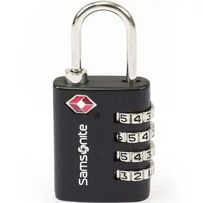 $23.90 • Buy Samsonite Travel Accessories 4 Dial TSA Combination Lock Black 32442