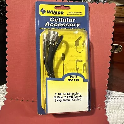 Wilson 2' RG58U Coax Cable N+FME- (951110) • $17.99