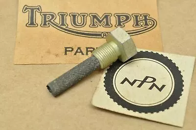 OEM NOS VTG Triumph Motorcycle Tri Cor Oil Tank Drain Plug CD82 • $24.99