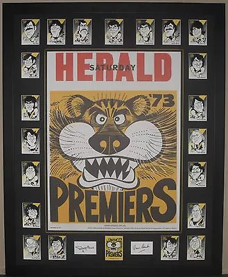 $435 • Buy Richmond 1973 Premiership Weg Poster & Weg Card Set *Signed*