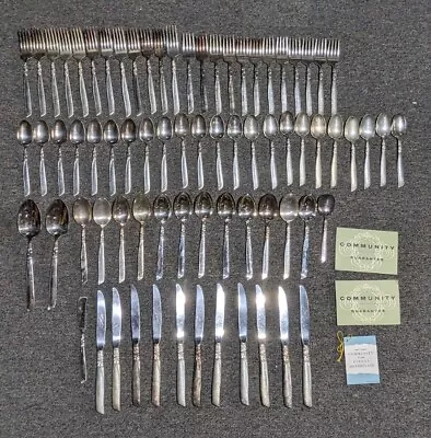 $124.99 • Buy Oneida South Seas 74 Pc Set Community Flatware Silverware Vintage