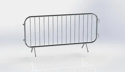 £23.50 • Buy Crowd Control Barrier Pedestrian Festival Temporary Fixed Leg Security 2.3m NEW