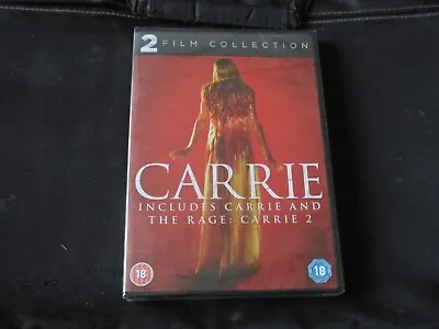 Carrie / Carrie 2 - The Rage (NEW SEALED 2 DISC DVD BOX SET 2013) SISSY SPACEK • £10.99