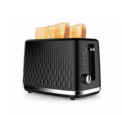 $36.70 • Buy 2 Slice Toaster 7 Settings Adjustable Browning Control - Black