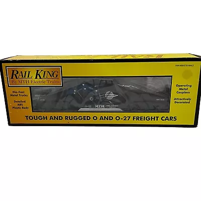 Rail King 0 Gauge Depressed Flat Car With  With Ertl Tractor  Model  30-7622 NIB • $40