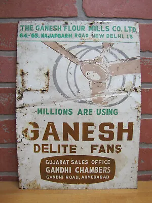 Millions Are Using Ganesh Delite Fans Original Store Display Advertising Sign • $54