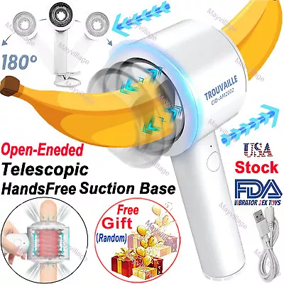 Male Masturbaters Automatic HandsFree Telescopic Cup Sucking Stroker Men Sex Toy • $28.99