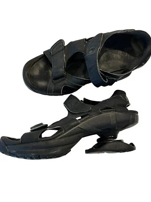 Z-COIL Sidewinder Black Sandals Spring Straps Pain Relief Shoes Womens Size 10 • $54.95