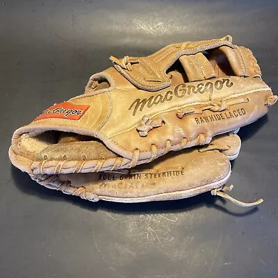 MacGregor Baseball Glove Mitt MG50 Right Hand Throw Full Grain Steerhide 12  • $17.95