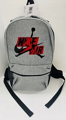 NWT Nike Air Jordan Jumpman Carbon Heather Large Boys Mens Backpack Bag • $26.99