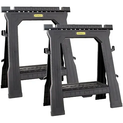 £42.30 • Buy Stanley STST1-70713 Folding Saw Horse Twin Pack