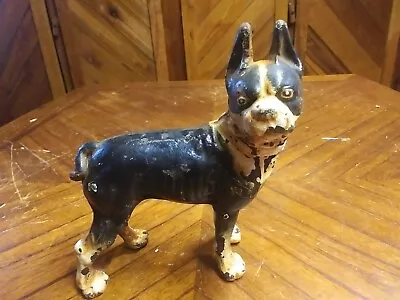 Vintage Cast Iron Boston Terrier Door Stop • $55