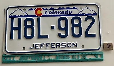 *License Plate Colorado Jefferson County H8L - 982 • $15.99