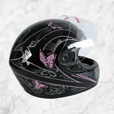 DOT Motorcycle Full Face Helmet W/ Clear Visor Flip Up Racing Motocross Street • $36