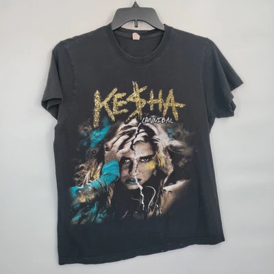 £14.60 • Buy Ten Cotton Kesha Cannibal Get Ready 2011 Music Band Crewneck T-Shirt Small Women