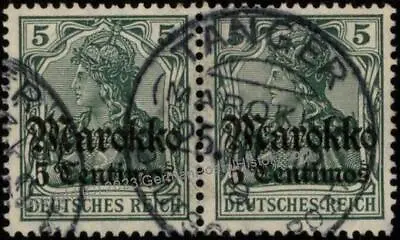 Germany 1912 TANGER A Tangiers Morocco Marokko USED 102547 • $14.30