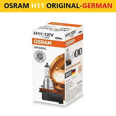 OSRAM H11 Headlight Globes64211 12V 55W Halogen Fog Bulb Original 1pc Single • $21.49