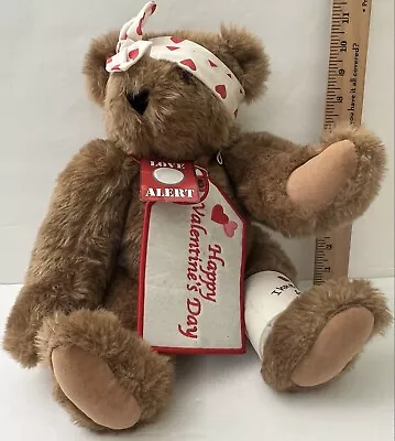 Vermont Teddy Bear I Have Fallen For You Cast Bear 16” Plush Valentines Bear • $16.91