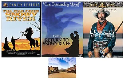 The Man From Snowy River/return To Snowy River & Quigley Down Under 3 Dvd Set • $33.99