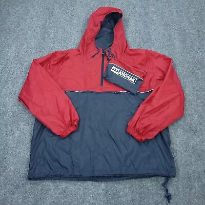 VINTAGE GAP Jacket Mens Extra Large Red Blue Anorak Windbreaker Grunge 90s Y2K • $17.20