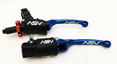 ASV F3 Front Brake Pro Pack Clutch Perch Levers Blue Yamaha YFZ 450 2007+ Carb • $179.95
