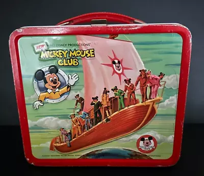 Disney Mickey Mouse Club Metal Lunchbox No Thermos Vintage • $23