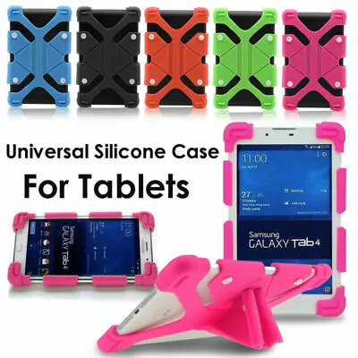 For 10  - 10.1  Tablets PC Universal Rubber Kids Shockproof Silicone Case Cover • $12.99