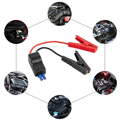 Portable Mini Jump Starter Intelligent Smart Male Jumper Cable Clamp Car Tool • $15.98