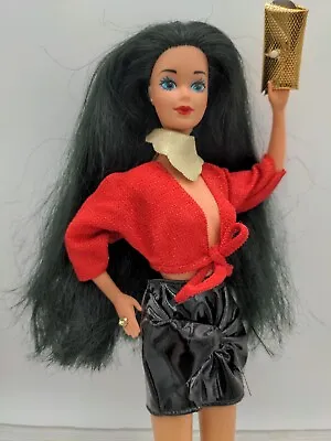 Barbie Western Stampin Tara Lynn Doll Black Hair Twist N Turn 1993 Redressed  • $12