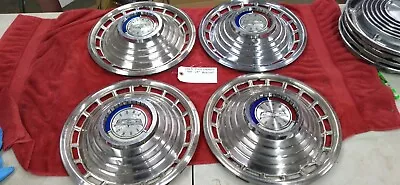 Vintage 1963 Ford Galaxie 500 14  Hubcaps Wheel Cover Set Of 4 Hot Rod Rat Rod • $39.99