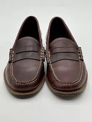 G.H.BASS 1936 Logan Flat Strap Weejuns Loafers Men's Size 8.5 D Brown • $65