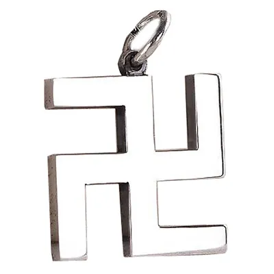 $100 • Buy S925 Sterling Silver Buddhist Swastika Pendant Necklace Decor Gift