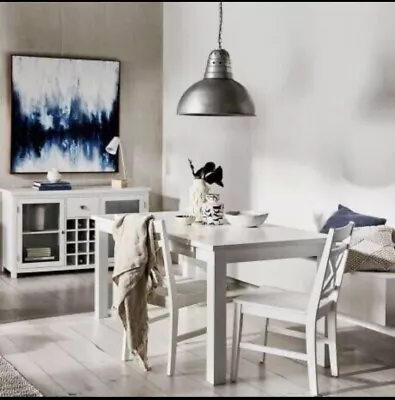 $399 • Buy Freedom Brand New Hampton’s Crisp White 6 Seater Dining Table