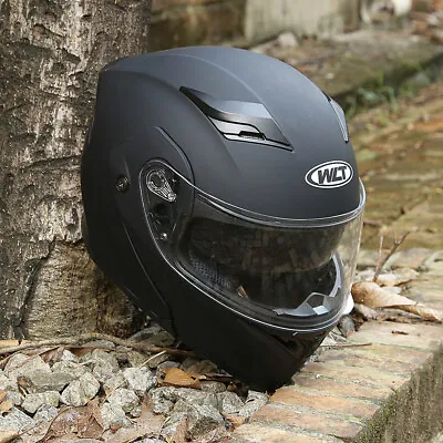 Full Face Helmet Motorcycle Motorbike Modular Flip Up Dual Sun Visor Adult DOT • $56.99
