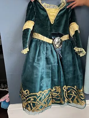 Disney Store Exclusive BRAVE-MERIDA GOWN Costume Size 3 • $19.99