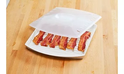 Microwave Bacon Grill With Cover Tray • $19.95